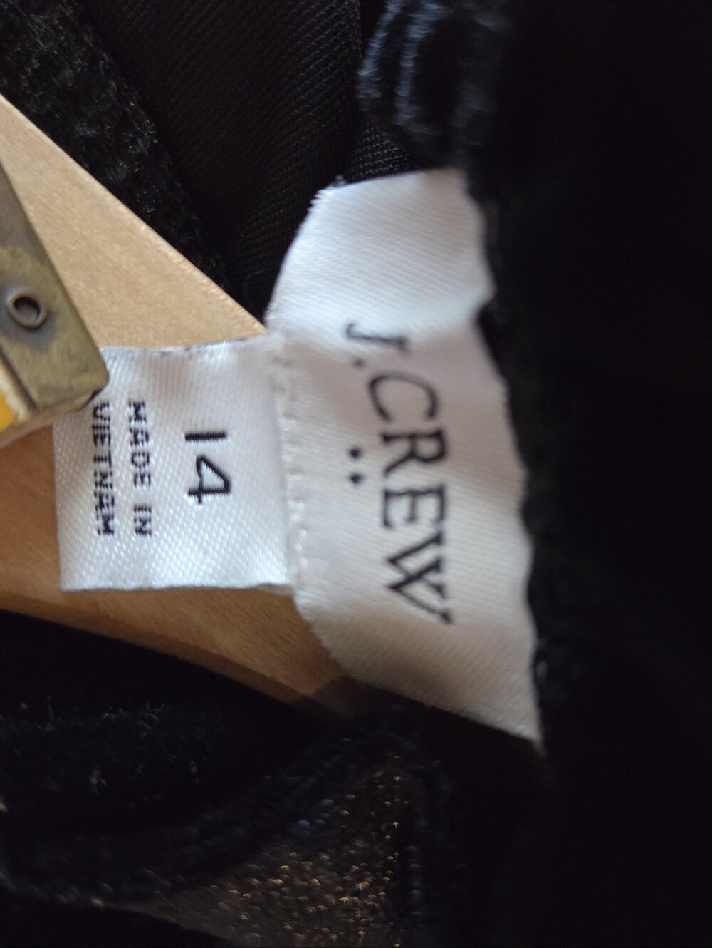 J. Crew Black Velvet Shimmer Tiered Midi Dress - Picture 9 of 12